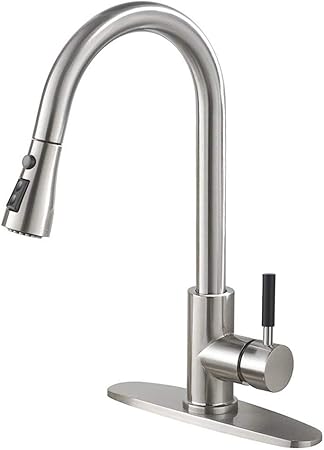 Ikebana Commercial Modern Single Handle Pull Out Pull Down Sprayer