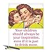 NobleWorks - Oversize Funny Mother's Day Greeting Card 8.5 x 11 Inch with Envelope (1 Pack) Holiday, Big, Jumbo Mom Drink More J0228
