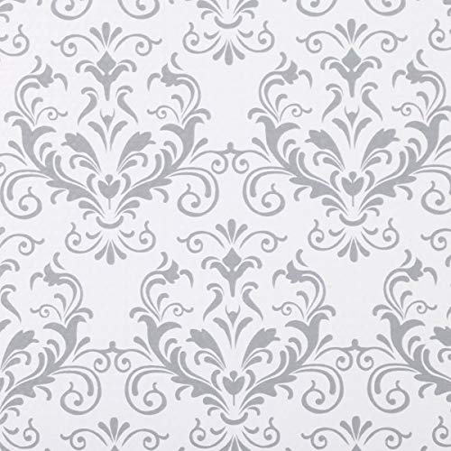 Duck Brand Smooth Top EasyLiner Shelf and Drawer Liner, Grey Damask, 20-inch... photo 2