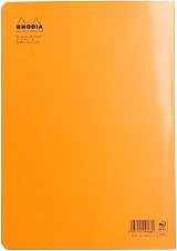 Rhodiah Rhodia 119164C Orange Piqué Notebook A4 96p Squared 5mm view 6