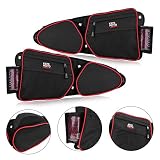 【2019 Upgraded】RZR Side Door Bags, KEMiMOTO UTV Front Door Side Storage Bag Set with Knee Pad for 2014 2015 2016 2017 2018 2019 Polaris RZR XP Turbo Turbo S 1000 S900(See Video for Instruction)