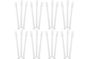HOMSFOU 50Pcs Candle Wick Placement Tubes Plastic Wick Setting Tools for DIY Candle Making Accessories