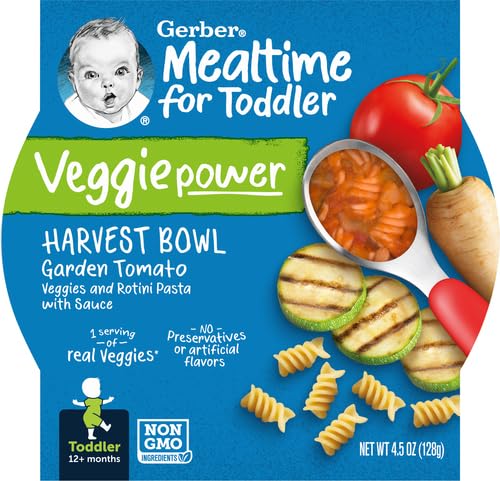 GERBER UP AGE MEALTIME HARVEST BOWL GARDEN TOMATO, 4.5 OZ