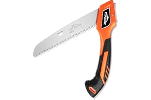 GOCHIFIX 8 Inch Folding Hand Saw for Wood Cutting Hand Pruning Saws with Hard Teeth SK-5 Steel