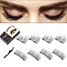 Magnetic Eyelashes, KINIVA Reusable Dual Magnet False Eyelash, 2 Pairs 8 Pieces One Two Lash Handmade 3D Fake Magnetic Eyelashes