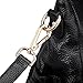 AINIMOER Womens Genuine Leather Vintage Tote Shoulder Bag Top-handle Crossbody Handbags Large Capacity Ladies' Purse (Black)
