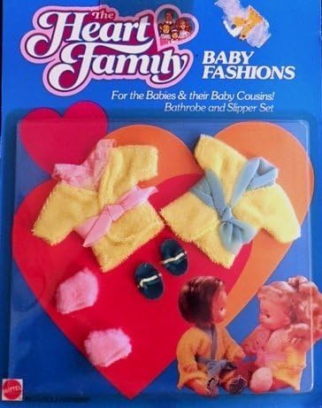 1987 The Heart Family Baby Fashions Bathrobe & Slipper Set
