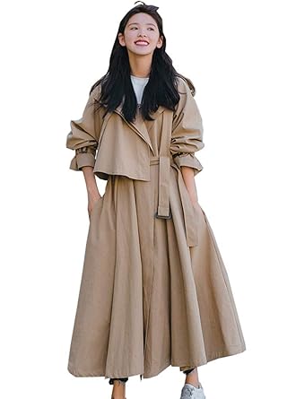 Amazon スプリングコート トレンチコート レディース アウター