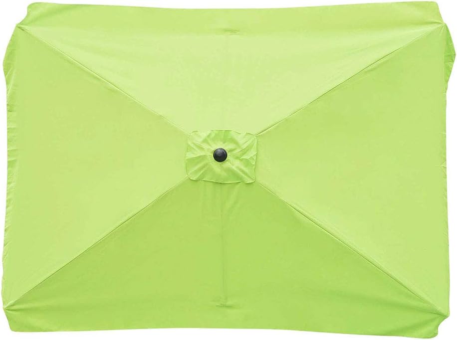 Amazon Com Yescom Rectangle Replacement Patio Umbrella Canopy Parasol Top Cover For 6 Ribs 6 5x10ft Garden Umbrella 180g Garden Outdoor
