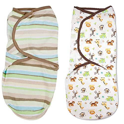 Carter s Precious Firsts Neutral Baby 2Pack Swaddle Blankets Green