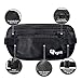 egoz Travel Money Belt RFID Blocking, Under Clothes Waist Bag, Hidden Security Pouch for Cash Cards Passport Tickets, 2 Zip Pockets Adjustable Strap Side Clip Washable Light Slim Comfort (Black)