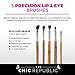 Professional Makeup Brush Set 11 Pieces with Premium Synthetic Hair and Natural Bamboo Handles for Face, Cheeks and Eyes, plus includes a Bonus Complexion Beauty Sponge Blender!