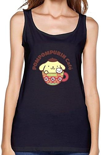 DanielRauda Women's PomPomPurin Cute Tank Top Black