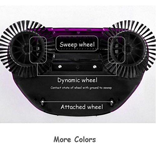 Leegor Big Appetite 360 Rotary Home Use Manual Hand-Push Type Robotcleaner Floor Dust Sweeper Mute Durable Cleaner With Adjustable Handle (Gold)