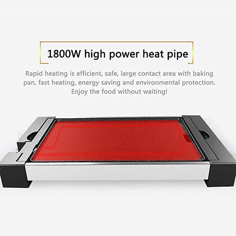 review WYQ Teppanyaki Electric Grill, Healthy Mini Electric Grill and 8 Mini Electric Grills, Non-Stick Grilled Noodles in The Room