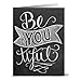 Note Card Cafe Inspirational Greeting Cards with Kraft Kraft Envelopes | 36 Pack | Chalkboard Inspirational Quotes | Blank Inside, Glossy Finish | for Greeting Cards, All Occasions, Birthdays