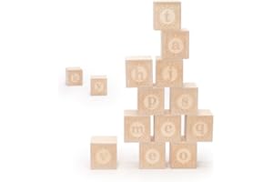 Uncle Goose Lowercase Alphablank Blocks - Made in The USA