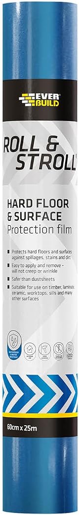 Everbuild Roll & Stroll Hard Surface Protector 600mm x 25m Transparent