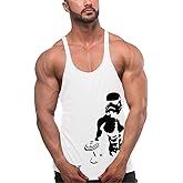 YeeHoo Men's Gym Stringer Tank Tops Y-Back Workout Muscle Tee Sleeveless Fitness Bodybuilding T Shirts