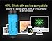 ZEALOT S1 Portable Waterproof Wireless Bluetooth Speakers with Toolless Bracket and Carabiner, Bike Accessory with Mobile Power Bank, Emergency Torchlight, TF Card Music Player (Blue)