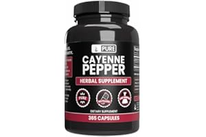PURE ORIGINAL INGREDIENTS Cayenne Pepper (365 Capsules) No Magnesium Or Rice Fillers, Pure, Lab Verified