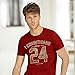 Kerusso Men's #GodIsGreater T-Shirt, Size Large, Orange, Antique Cherry, Large
