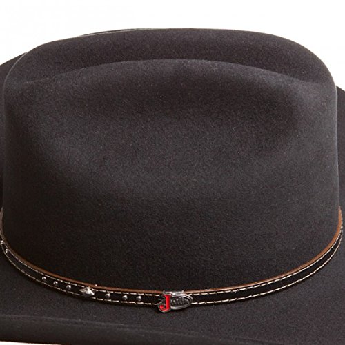 Justin Men's 3X Hills Hat, Black, 3/8 in Kenya Whizz Cowboy Hats