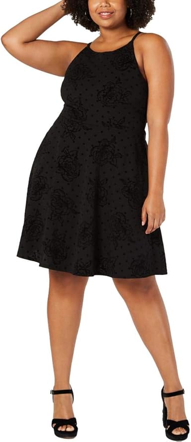 flocked velvet dress