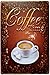 ERLOOD Coffee Time Retro Vintage Decor Metal Tin Sign 12 X 8