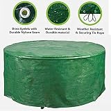 ADEPTNA Heavy Duty Round Patio Table Cover 140x94cm Protects All Weather view 4