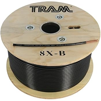 TRAM Tramflex Coaxial Cable, 500 Feet, Black