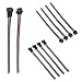 Electop 4 Pin JST SM Wire (5 Pairs) 14cm Plug Connectors for LED Strip Male Female