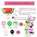 fozi cozi,144PCS Watermelon Birthday Party Decorations Set-Summer Birthday Party Supplies(Include Watermelon Decor Balloons Cupcake Toppers,Etc.),Pink