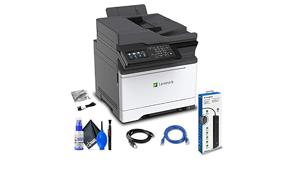 Amazon.com: Lexmark MC2535adwe - Impresora láser a color multifunción  (42CC460) + protector de sobretensiones + cable Ethernet + set de limpieza  de lujo + cable de impresora USB de alta velocidad : Productos de Oficina
