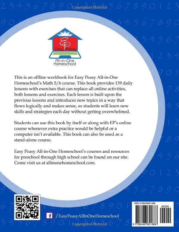 EP Math 5/6 Workbook: Part of the Easy Peasy All-in-One Homeschool EP Math 5/6 Workbook: Part of the Easy Peasy All-in-One Homeschool Paperback
