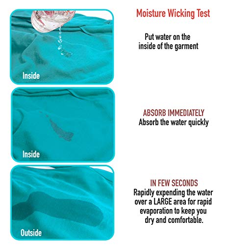 image for Litume Men's Long Sleeve Shirt with Zip, Odor Control & Quick-Dry Acti