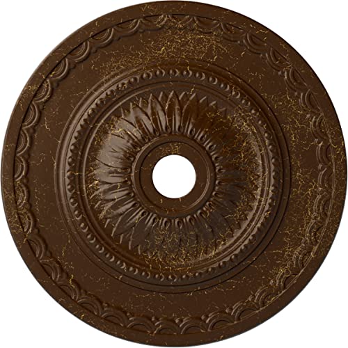 29 1/2"OD x 3 5/8"ID x 1 5/8"P Sunflower Ceiling Medallion (Fits Canopies up to…