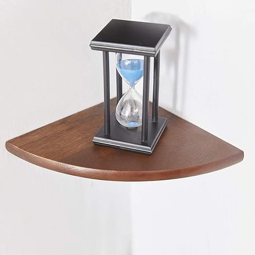 Amazon Com Inman Wooden Corner Shelf 1 Pcs Round End Hanging