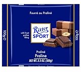 Ritter Sport, Milk Chocolate with Nougat Praline Filling, 3.5-Ounce Bars (Pack of 13)