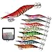 Croch Squid Jig Shrimp Prawn Lures Luminous for Cuttlefish Octopus Fishing 8PCS - 0.5oz