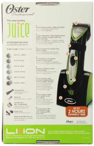 oster juice cordless clippers