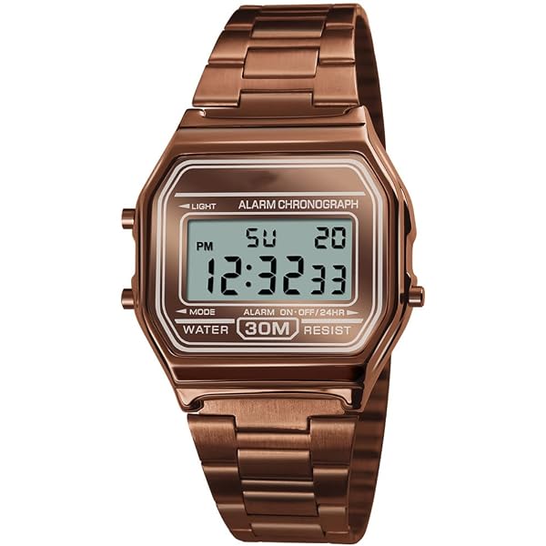 Casio B640WC-5ADF Orologio Digitale Quarzo Unisex: Bracciale Acciaio, Retroilluminazione LED E Cronometro