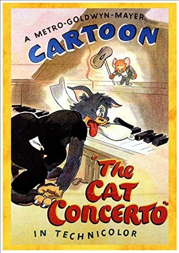 'Tom & Jerry in Cat Concerto' (1946) - Fantastic A4 Glossy Print Taken From A Rare Vintage Movie Poster