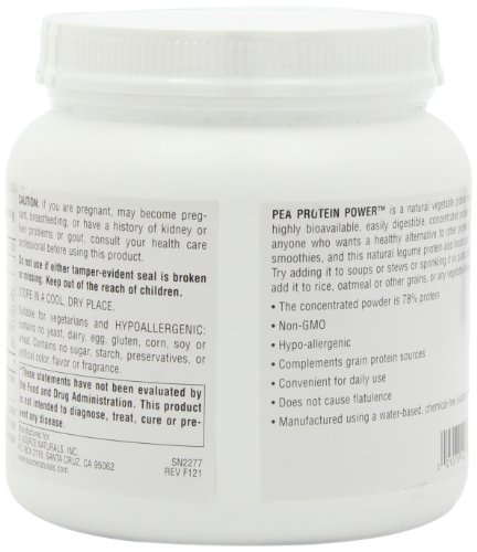 Source Naturals Pea Protein Power Plant-Based Protein Powder - Easy To Digest, Bioavailable, Non-Dairy, Vegan, Non-GMO, Gluten Free, Sugar Free, Unflavored - 16oz