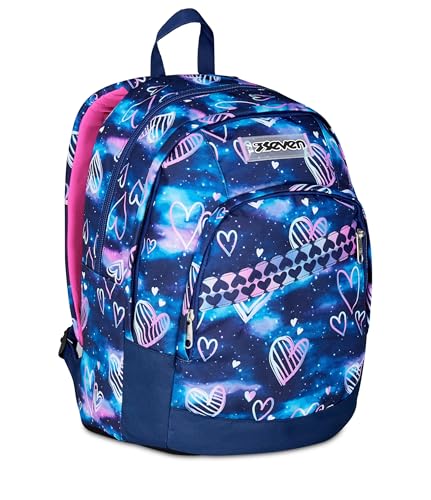 Seven School Trolley Flex 3 Wheels, Fuchsia Violet, Backpack with Detachable Trolley 31 L, with PC Pocket, Bottle Pocket, Multipurpose Middle and Upper School, Girl Backpack