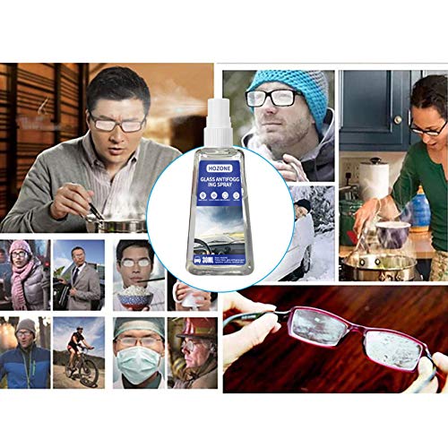 Clacce Anti-Nebel-Spray, Anti-Fog Auto-Glas Antibeschlagmittel, Antibeschlag Spray für Brillengläsern vor beschlagenden (30ML)