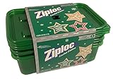 Ziploc Limited Edition Holiday Colored Storage Containers with Lids (Large Rectangle, Green)
