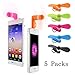 TENKEY 5 Packs 2 in 1 Micro USB Mini Fan Lightning Mini Fan For Iphone 7 7 plus 6 Samsung Galaxy S7 Mini Fan S6 Plus Portable Mini Fan Handheld Mini Fan android phone fan(Random Colors) (5-Pack)