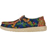 HEYDUDE Women's Wendy Hey2O Margaritaville Slip On Shoe | Tropical Print | Easy On System, Breathable Fabric Upper, Removable Foam Insole, Flexible Outsole