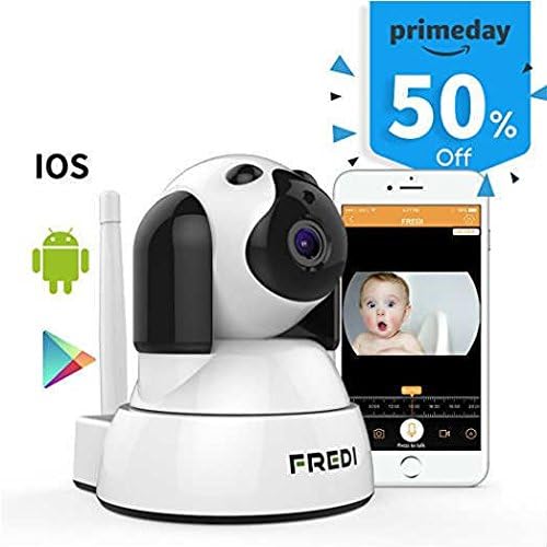 FREDI Wireless Camera Baby Monitor 720P HD Wireless Security Camera with Two-Way Talking,Infrared Night Vision,Pan Tilt,P2P WPS Ir-Cut Nanny IP Camera Motion Detection